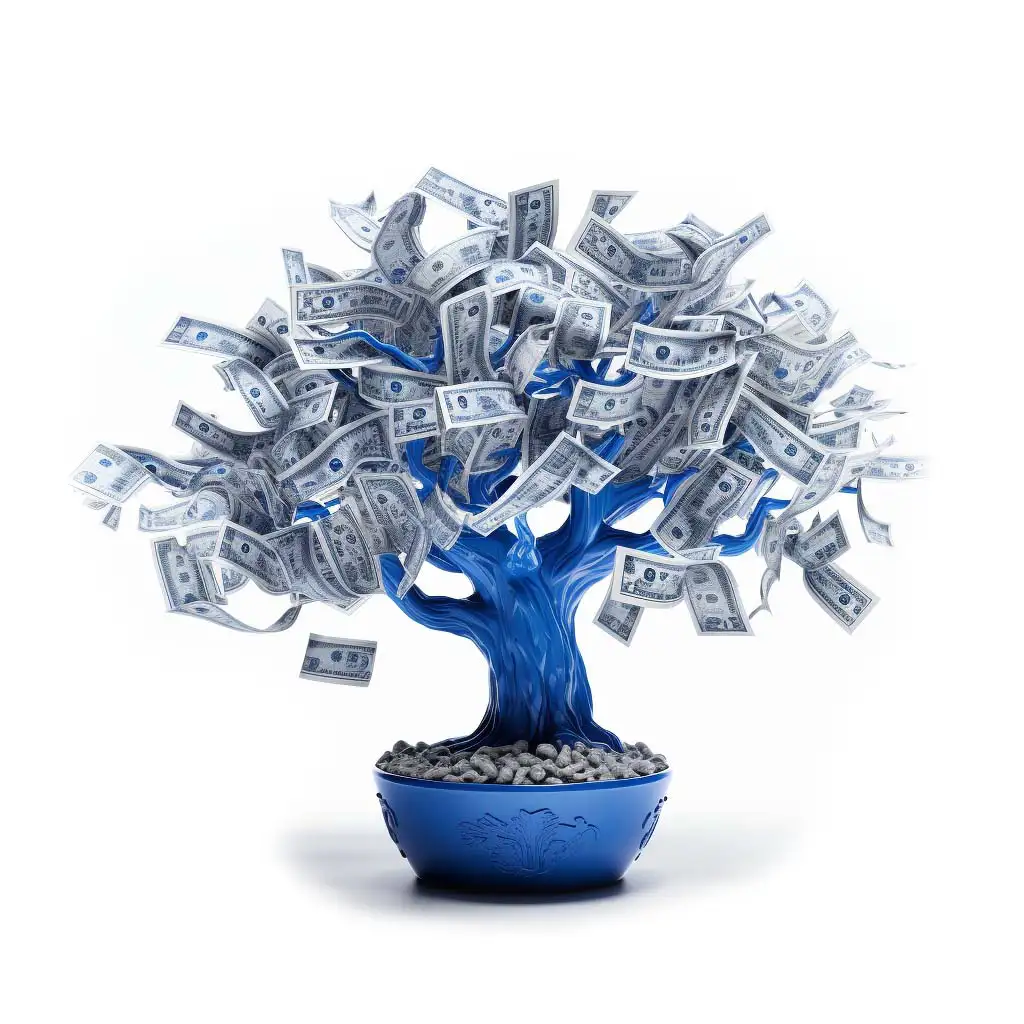 Blue Money Tree