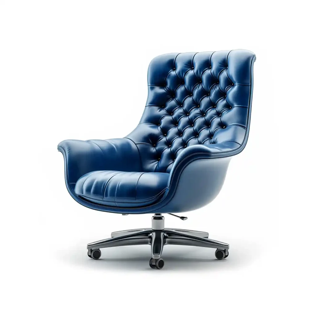 A blue classic business chair