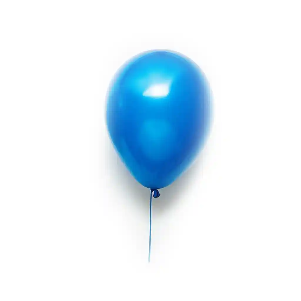 A blue balloon.