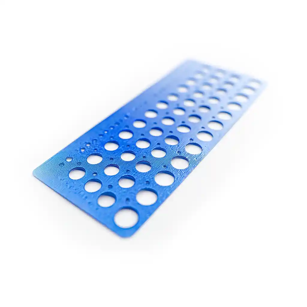 Blue punch card