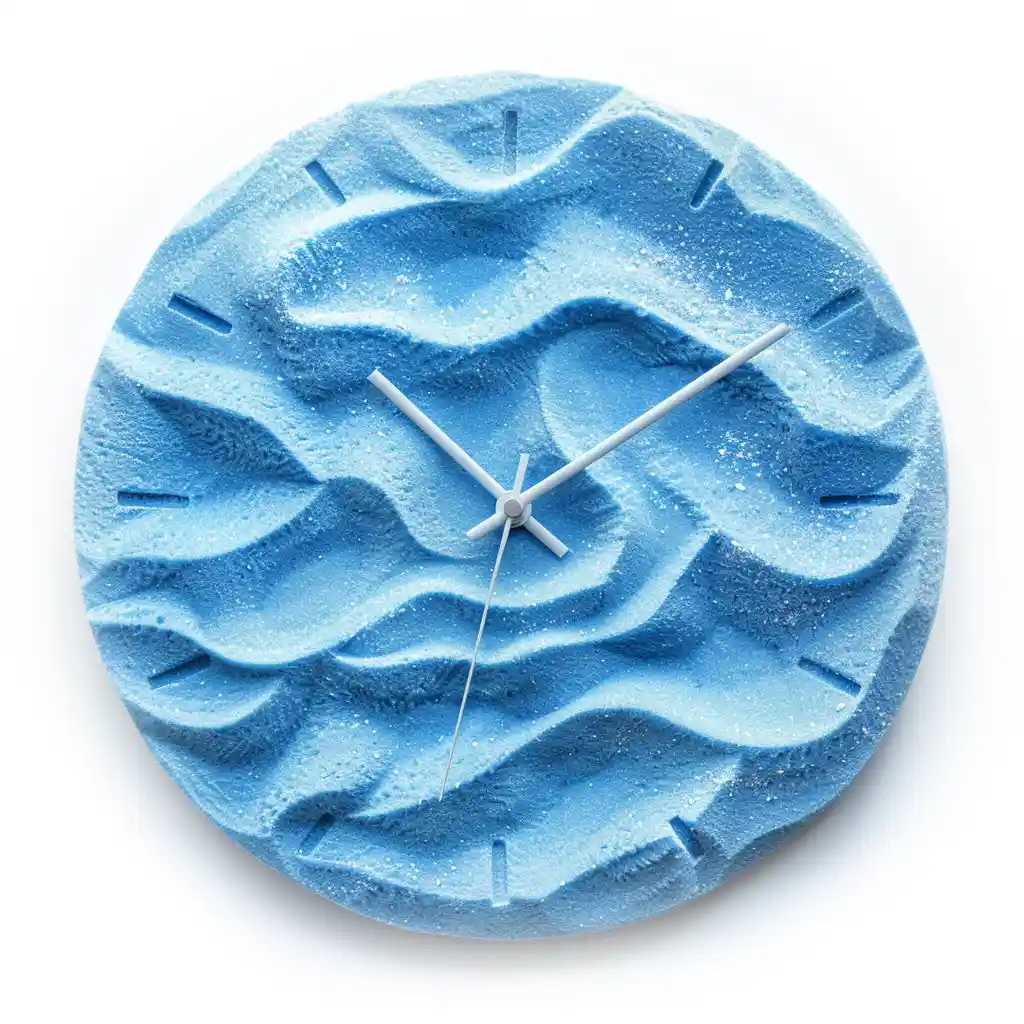 A blue clock sand