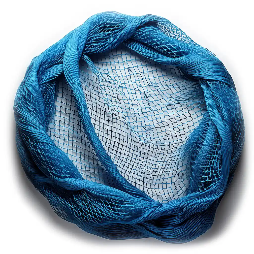 A blue fishing net