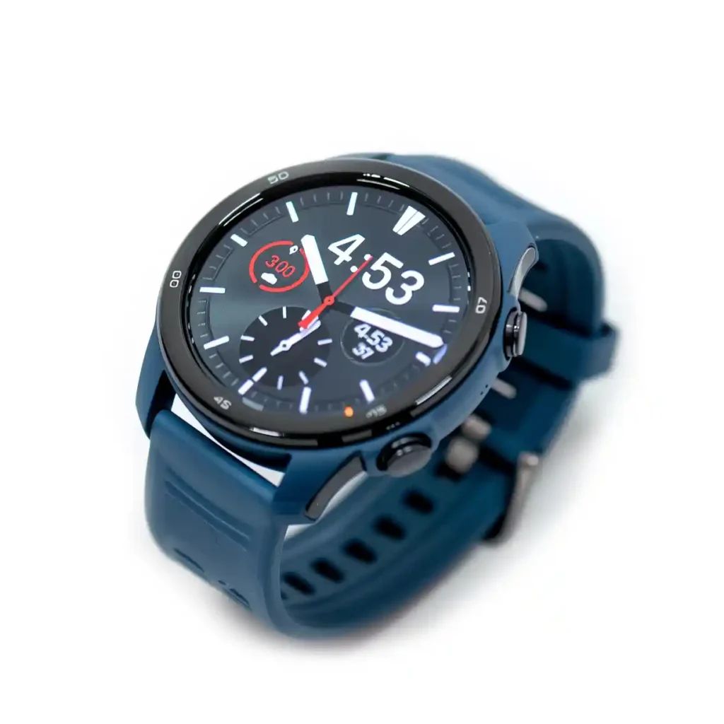 A modern blue watch