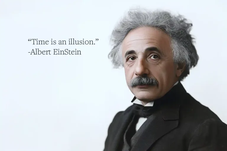 Albert Einstein Quote: "Time is an illusion"