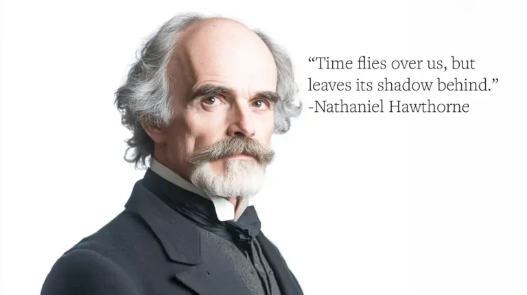 Nathaniel Hawthorne Quote: "Time flies over us, but leaves its shadow behind."