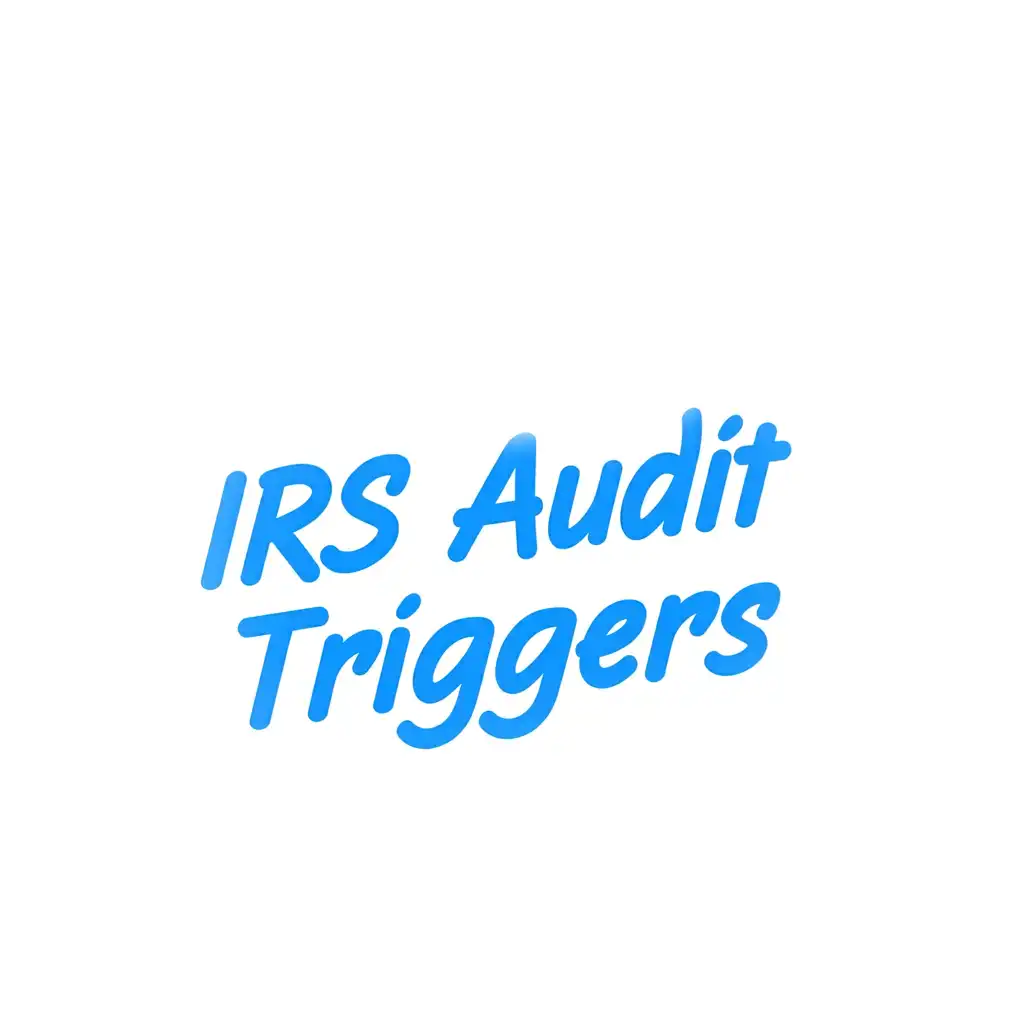 Blue Large Text: "IRS Audit Triggers"