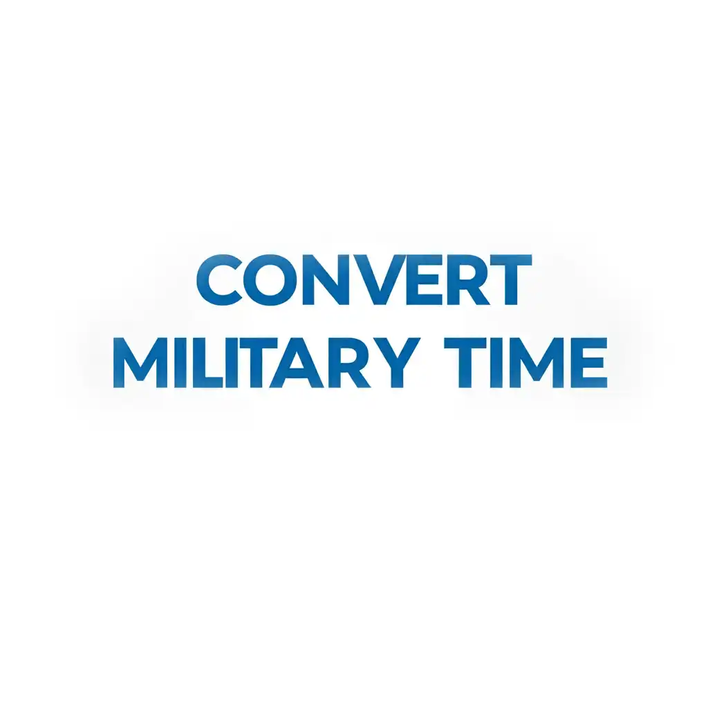 Convert Military Time