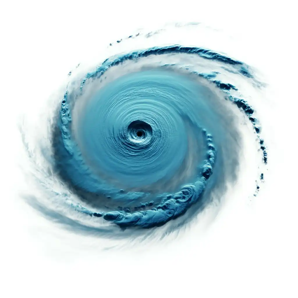 A blue hurricane