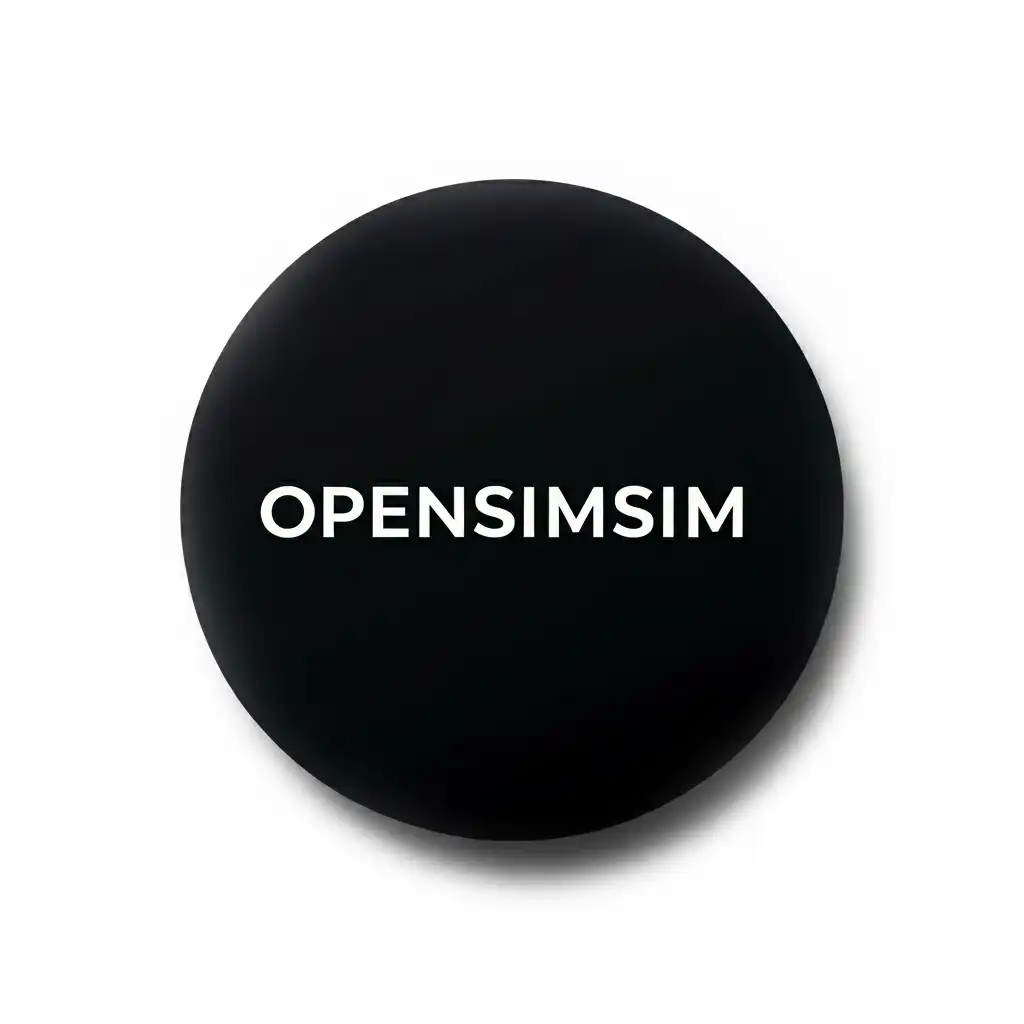 OpenSimSim on a black circle