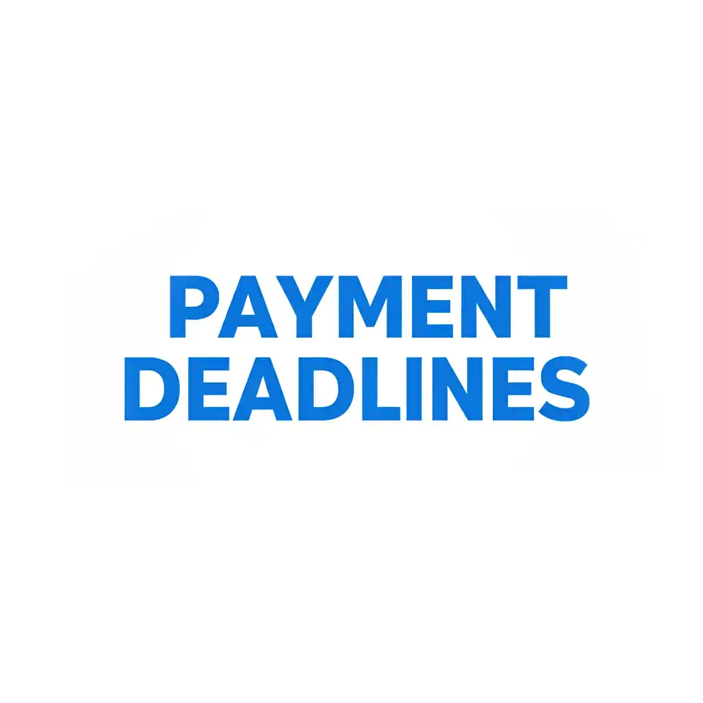 Payment Deadlines Text