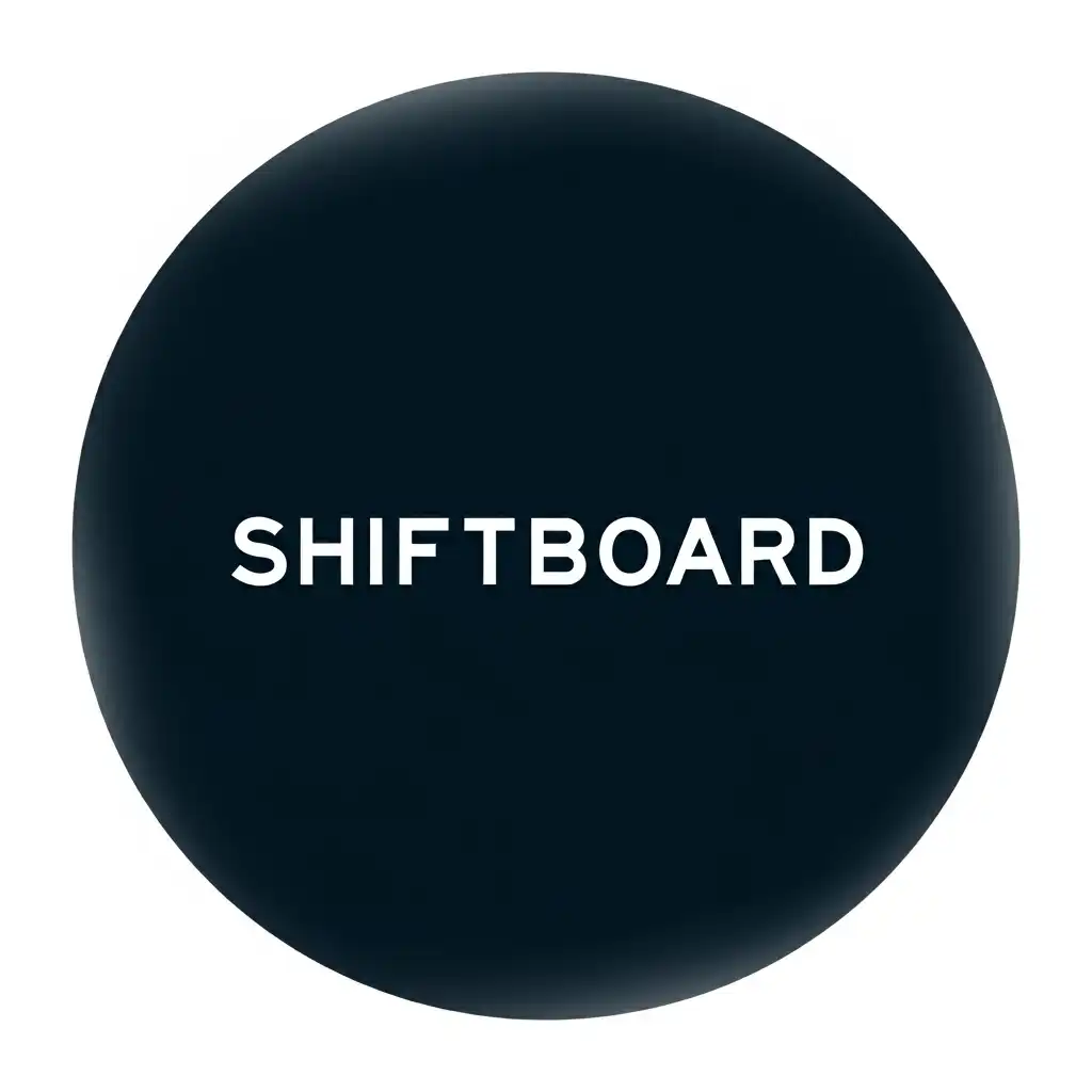 Shiftboard on a black circle