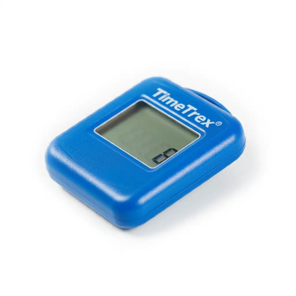 A blue TimeTrex counter