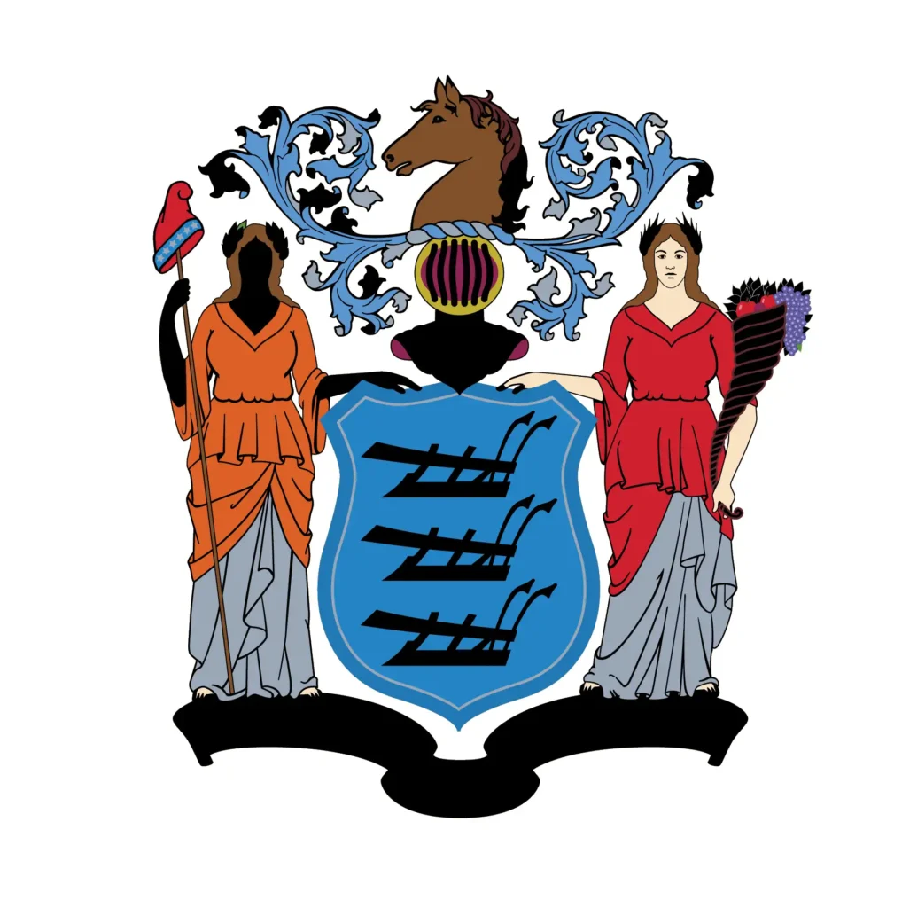 New Jersey State flag emblem