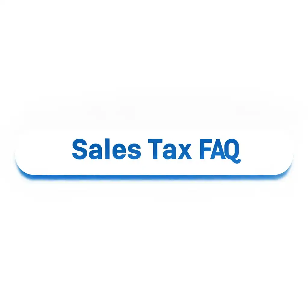 Text: Sales Tax FAQ