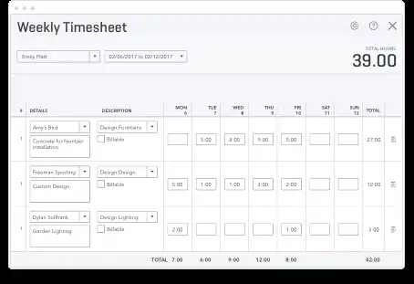 Quickbooks screenshot