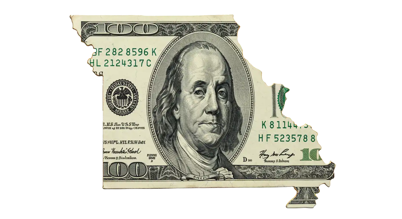 Missouri USD Map Money