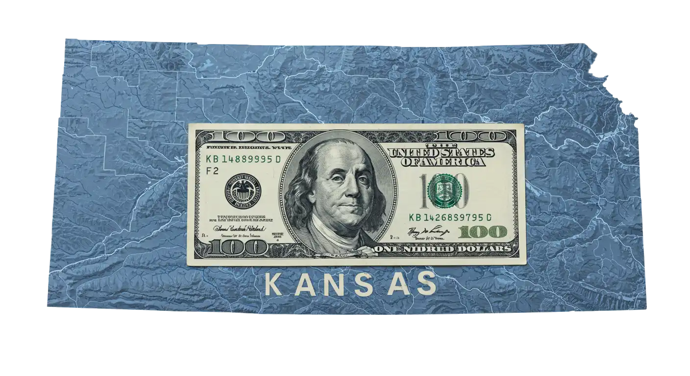 Kansas money map