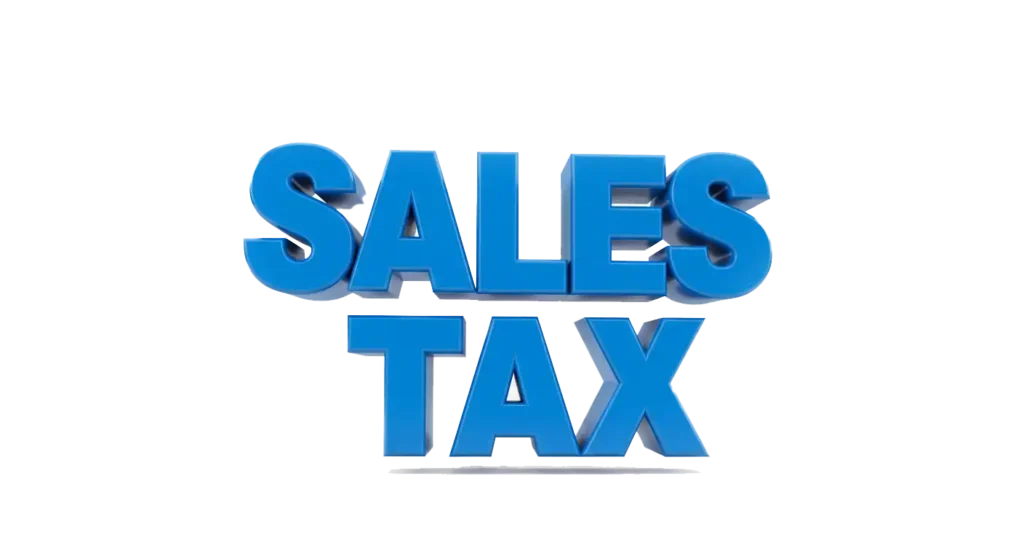 Sales Tax text