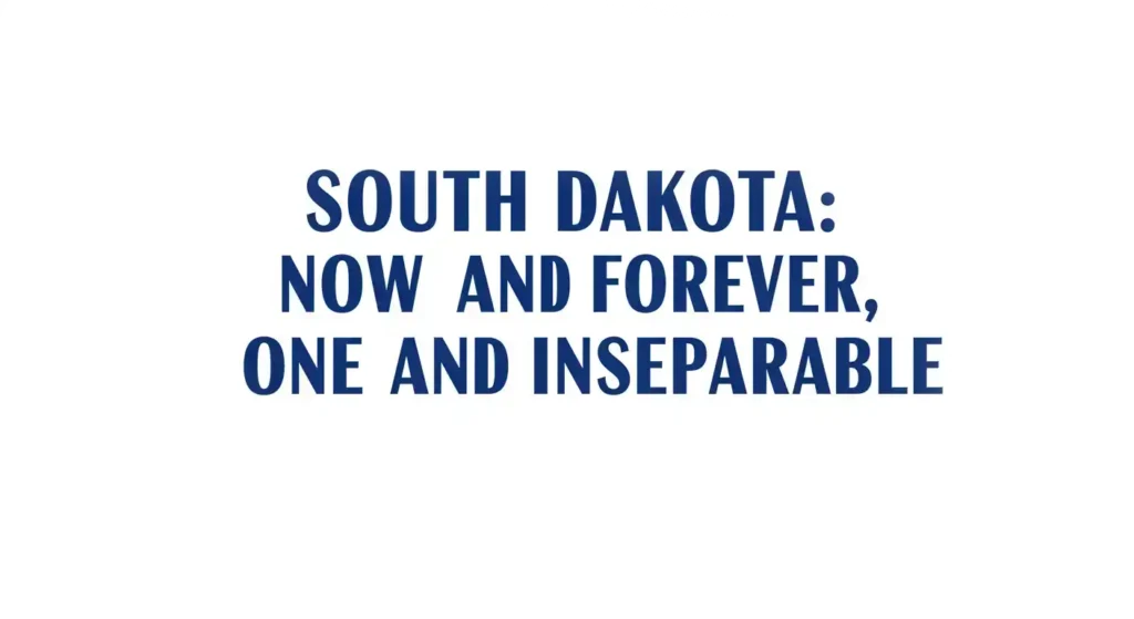 South Dakota: Now and Forever, One and Inseparable